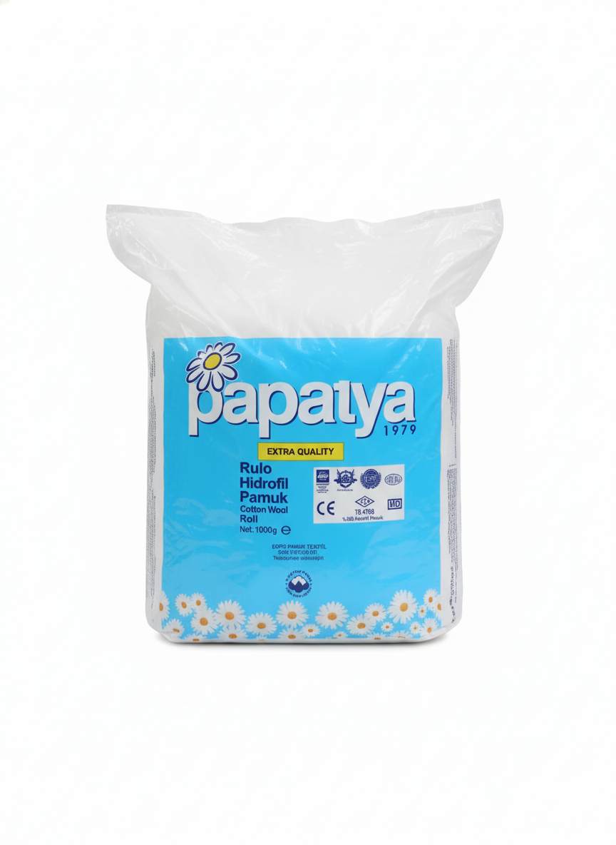 PAPATYA Rulo Hidrofil Pamuk 1000gr